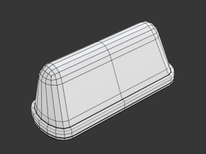 Taxi Sign Set 3D Model