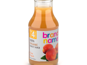 Mini Juice Glass Bottle Set 3D Model