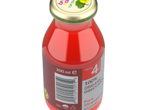 Mini Juice Glass Bottle Set 3D Model