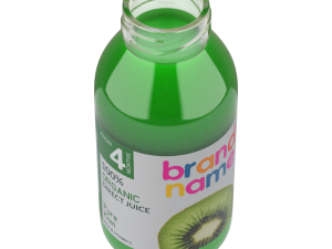 Mini Juice Glass Bottle Set 3D Model