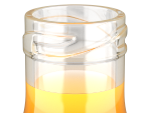 Mini Juice Glass Bottle Set 3D Model