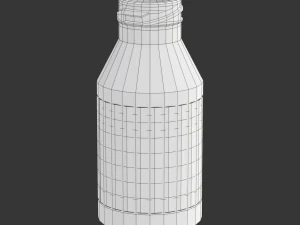 Mini Juice Glass Bottle Set 3D Model