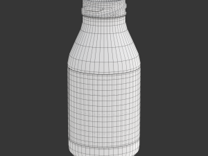 Mini Juice Glass Bottle Set 3D Model