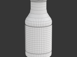 Mini Juice Glass Bottle Set 3D Model