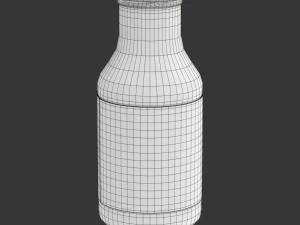 Mini Juice Glass Bottle Set 3D Model