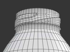 Mini Juice Glass Bottle Set 3D Model