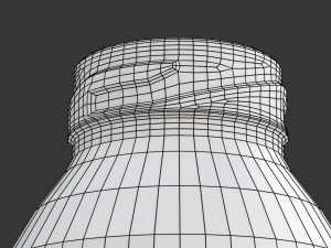 Mini Juice Glass Bottle Set 3D Model
