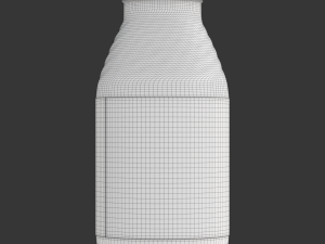 Mini Juice Glass Bottle Set 3D Model