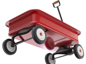 Child Wagon Toy 3D Model