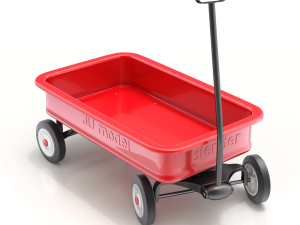 Child Wagon Toy Modèle 3D