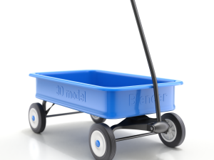 Child Wagon Toy Modèle 3D