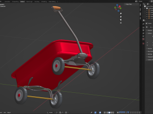 Child Wagon Toy Modèle 3D
