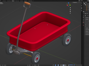 Child Wagon Toy Modèle 3D