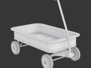 Child Wagon Toy Modèle 3D