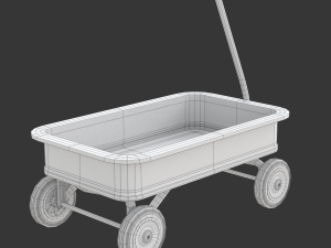 Child Wagon Toy Modèle 3D