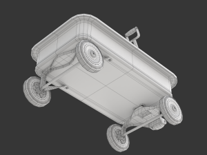 Child Wagon Toy Modèle 3D