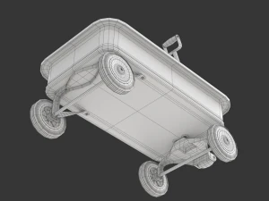 Child Wagon Toy 3D Model