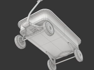 Child Wagon Toy Modèle 3D