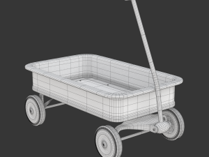 Child Wagon Toy Modèle 3D