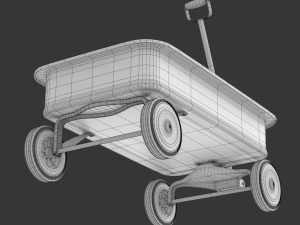 Child Wagon Toy Modèle 3D