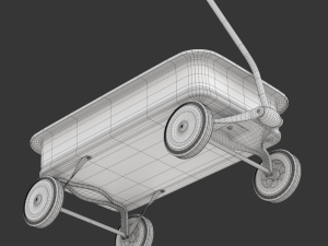 Child Wagon Toy Modèle 3D