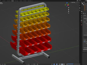 Storage Shelf 3D Model