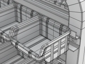 Storage Shelf 3D Model