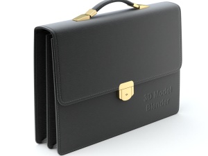 Leather Briefcase 3Dモデル