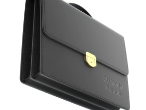 Leren aktetas 3D Model