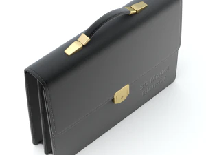 Leren aktetas 3D Model