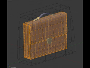 Leren aktetas 3D Model