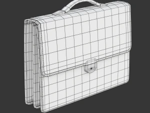 Leren aktetas 3D Model