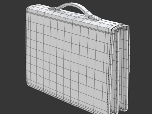 Leather Briefcase 3D-Modell