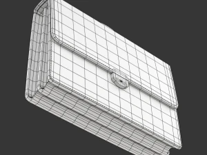 Leren aktetas 3D Model