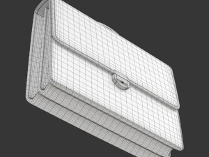 Leren aktetas 3D Model