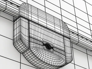 Leren aktetas 3D Model