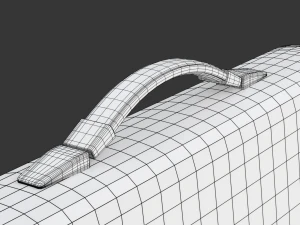 Leren aktetas 3D Model