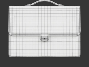 Leren aktetas 3D Model