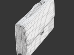 Leather Briefcase 3D-Modell