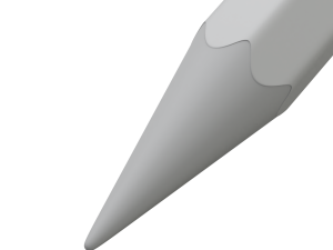 Wooden Pencil with Eraser Modèle 3D
