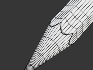 Wooden Pencil with Eraser Modèle 3D