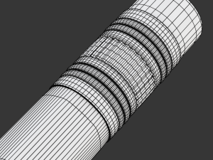 Wooden Pencil with Eraser Modèle 3D