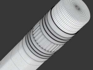 Wooden Pencil with Eraser Modèle 3D