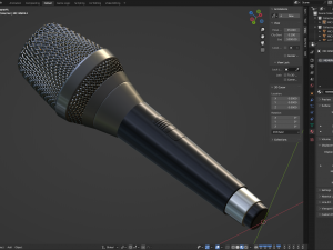 Microphone Modelo 3D