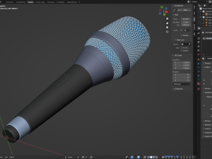Microphone Modelo 3D