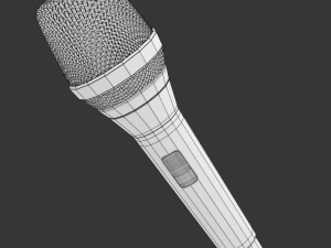 Microphone Modelo 3D