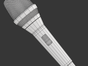 Microphone Modelo 3D
