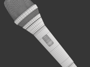 Microphone Modelo 3D