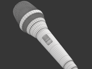 Microphone Modelo 3D