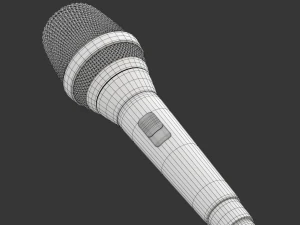 माइक्रोफ़ोन 3D मॉडल